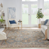 nourison sahar shr01 blue rug