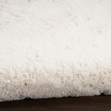nourison cozy shimmer csh01 ivory silver rug