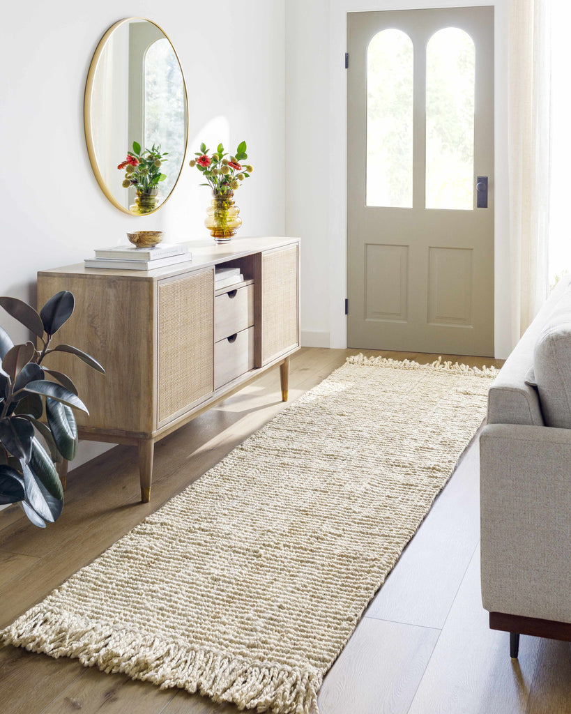 Hauteloom Senneterre SENN Cream Woven/Flatwoven Jute Rug