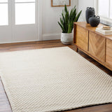 Hauteloom Kassa SEPDKASSAA2 Beige Woven/Flatwoven Wool Rug