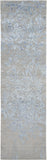 nourison silk shadows sha18 grey blue rug