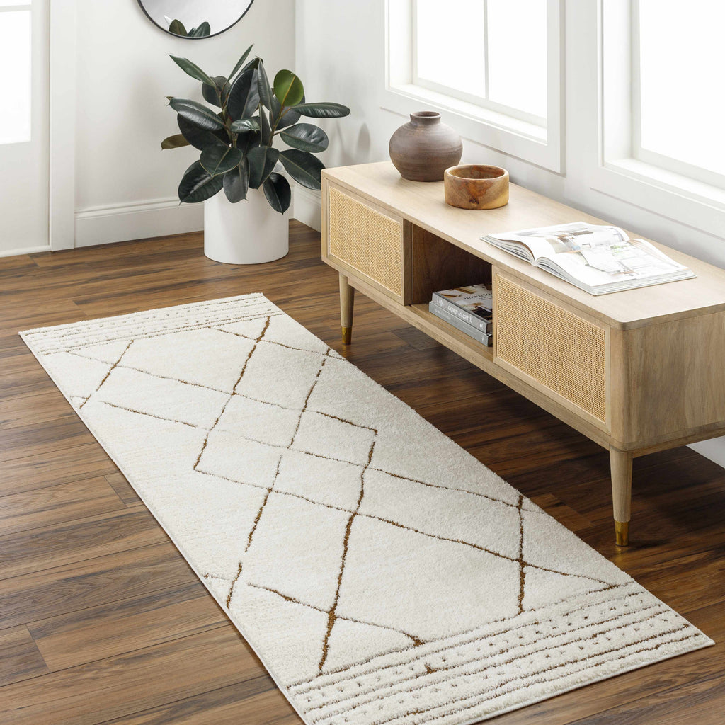 Hauteloom Keone SFEBKEONEA2 Beige Machine Made Polyester Rug