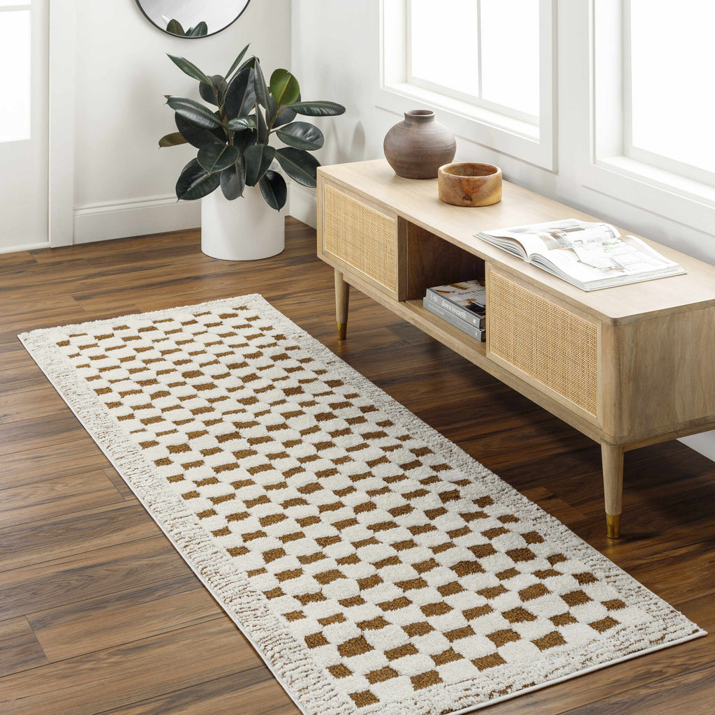 Hauteloom Leryn SFEBLERYNA2 Beige Machine Made Polyester Rug