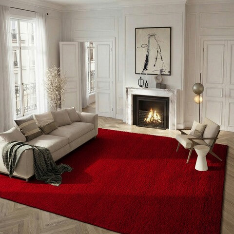 safavieh clearance santa monica shag sgn725 4040 red rug