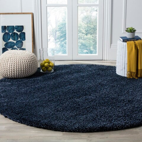 Safavieh Clearance Santa Monica Shag SGN725-7070 Navy Rug
