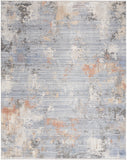 nourison abstract hues abh01 grey blue rug