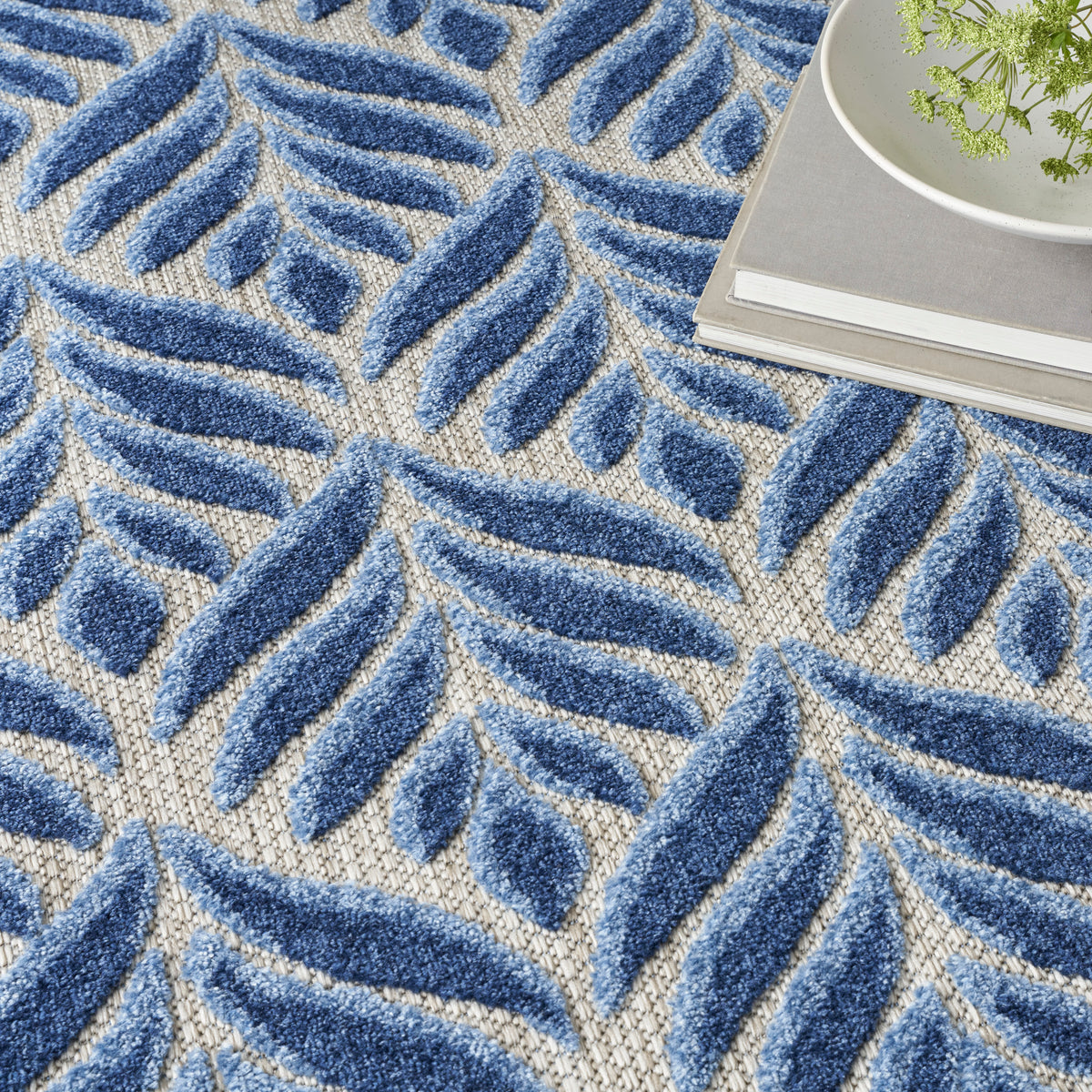 nourison aloha alh35 blue rug