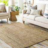 Hauteloom Shippagan SHPPG Tan Woven/Flatwoven Jute Rug