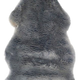 safavieh clearance sheep skin shs121b steel blue rug