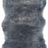 safavieh clearance sheep skin shs121b steel blue rug