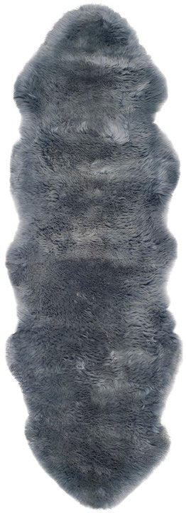 safavieh clearance sheep skin shs121b steel blue rug