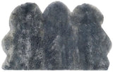 safavieh clearance sheep skin shs121b steel blue rug