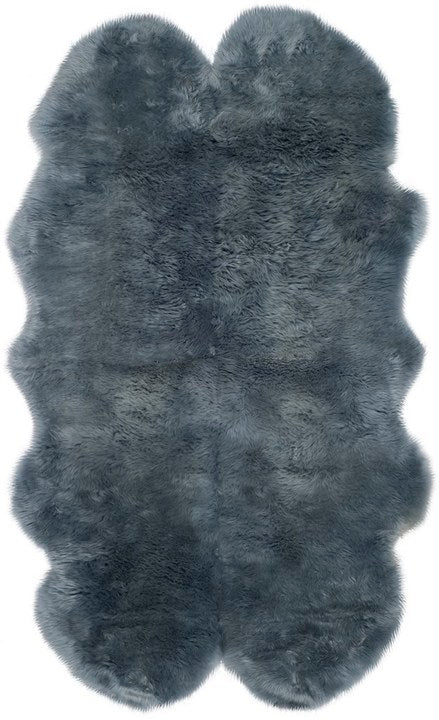 safavieh clearance sheep skin shs121b steel blue rug