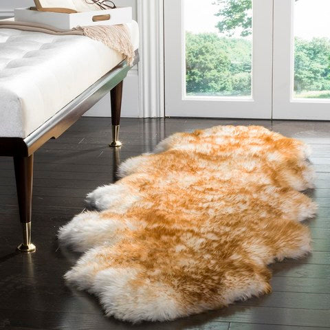 safavieh clearance sheep skin shs121d off white rug