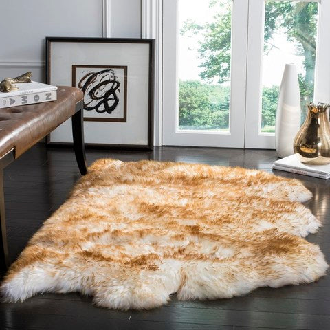 safavieh clearance sheep skin shs121d off white rug