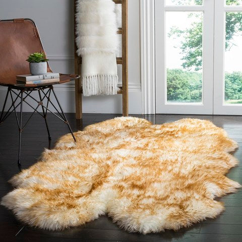 safavieh clearance sheep skin shs121d off white rug