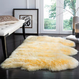 safavieh clearance sheep skin shs121h champagne rug