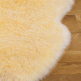safavieh clearance sheep skin shs121h champagne rug