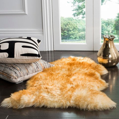 safavieh clearance sheep skin shs121k champagne rug