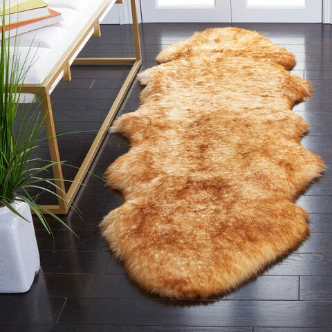 safavieh clearance sheep skin shs121k champagne rug