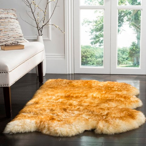 safavieh clearance sheep skin shs121k champagne rug