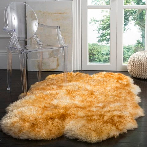 safavieh clearance sheep skin shs121k champagne rug