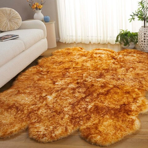 safavieh clearance sheep skin shs121k champagne rug