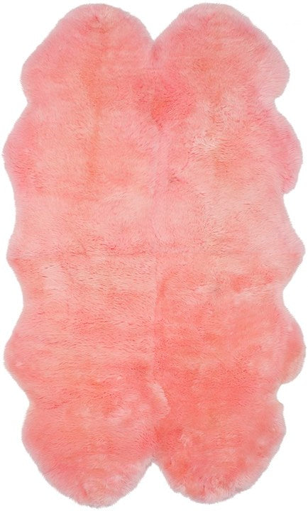 safavieh clearance sheep skin shs121l solid pink rug