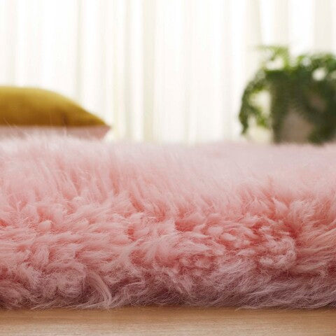 safavieh clearance sheep skin shs121l solid pink rug