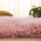 safavieh clearance sheep skin shs121l solid pink rug