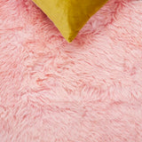 safavieh clearance sheep skin shs121l solid pink rug