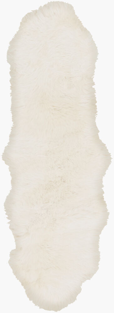 surya sheepskin shs 9600 ivory rug