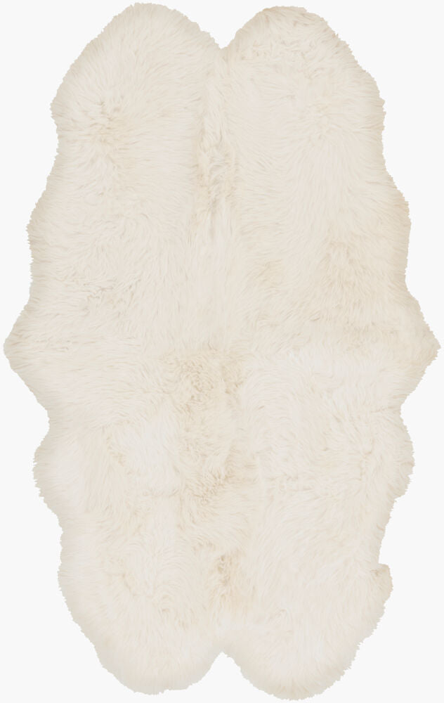 surya sheepskin shs 9600 ivory rug