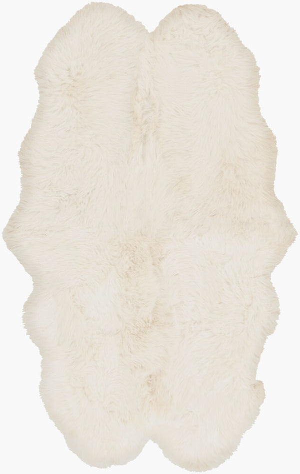 surya sheepskin shs 9600 ivory rug
