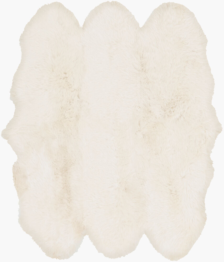 surya sheepskin shs 9600 ivory rug