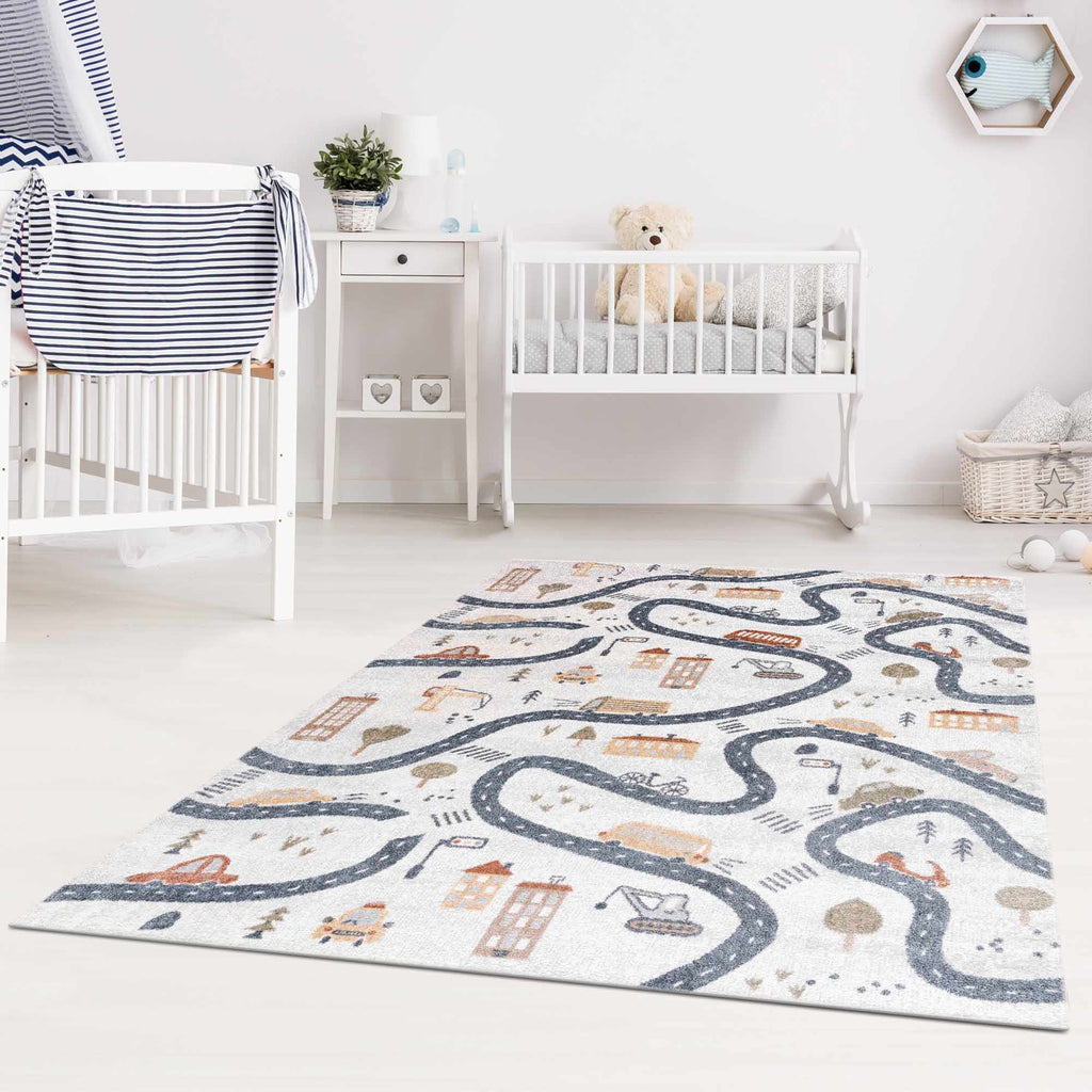 Hauteloom Mave HLLLMAVE8A1 Cream Machine Made Polyester Rug