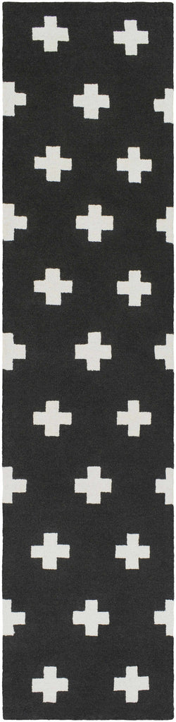 Hauteloom Shawanee SHWN Black Hand Tufted Wool Rug