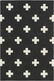 Hauteloom Shawanee SHWN Black Hand Tufted Wool Rug