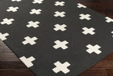 Hauteloom Shawanee SHWN Black Hand Tufted Wool Rug