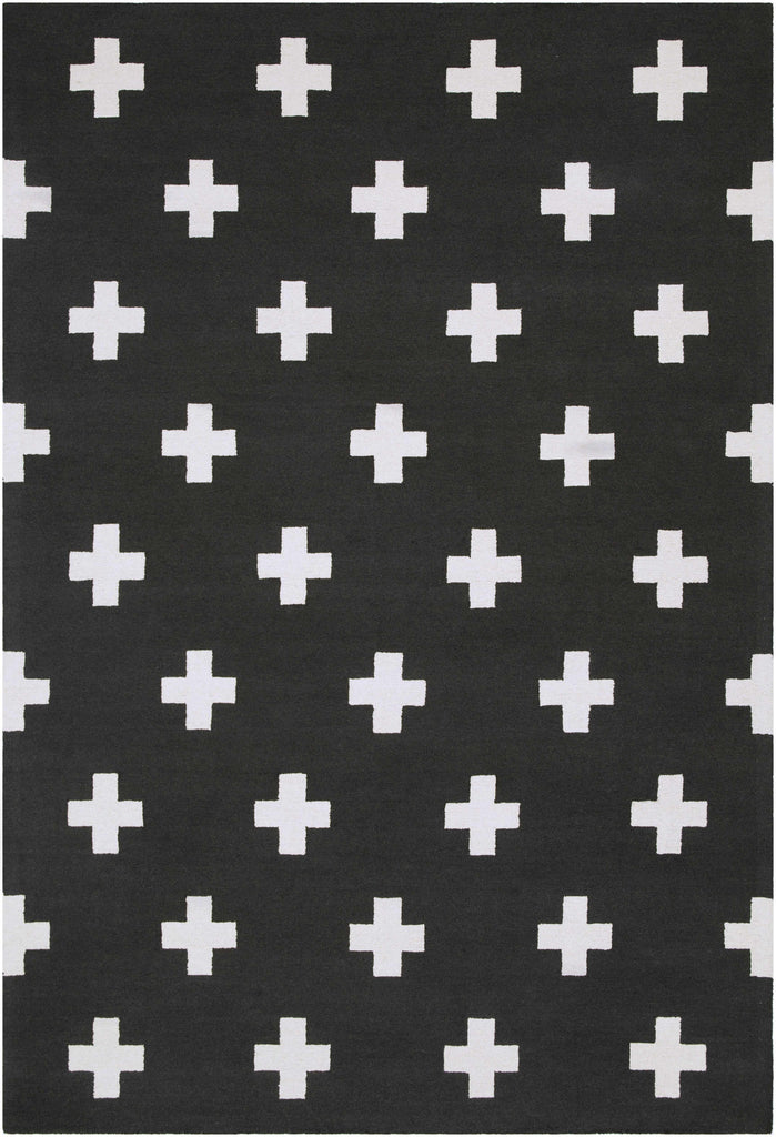 Hauteloom Shawanee SHWN Black Hand Tufted Wool Rug