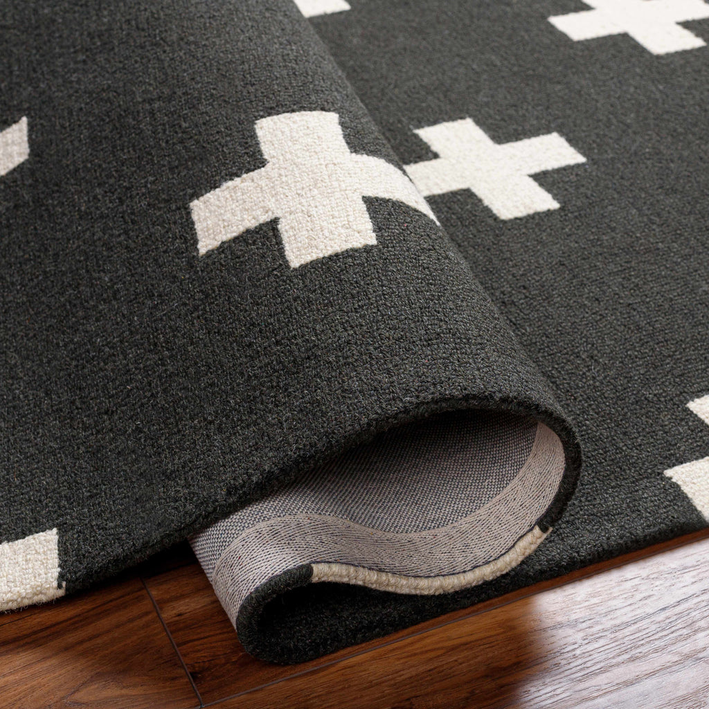 Hauteloom Shawanee SHWN Black Hand Tufted Wool Rug