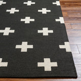 Hauteloom Shawanee SHWN Black Hand Tufted Wool Rug
