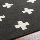 Hauteloom Shawanee SHWN Black Hand Tufted Wool Rug