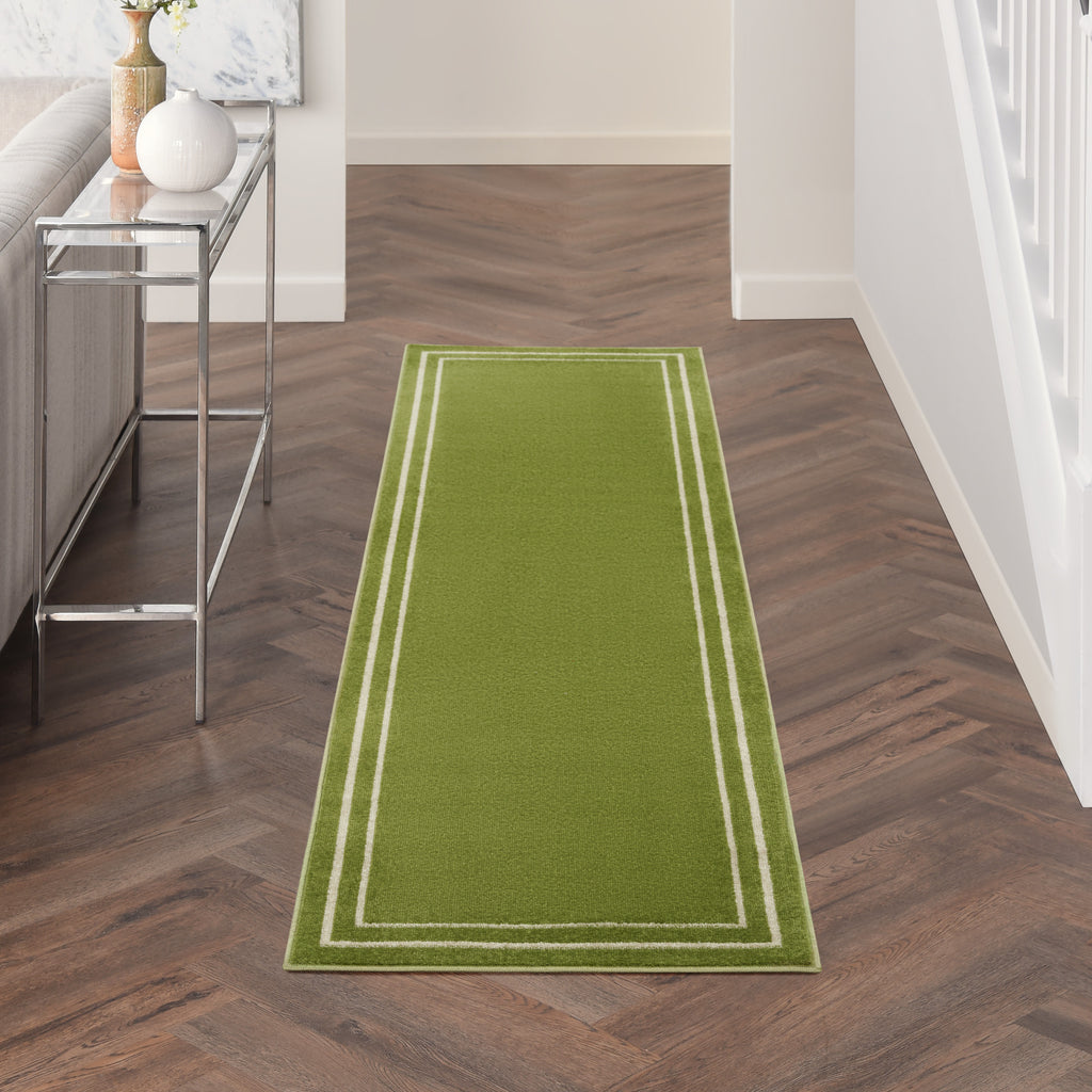 nourison nourison essentials nre02 green ivory rug