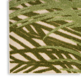 nourison aloha alh41 ivory green rug
