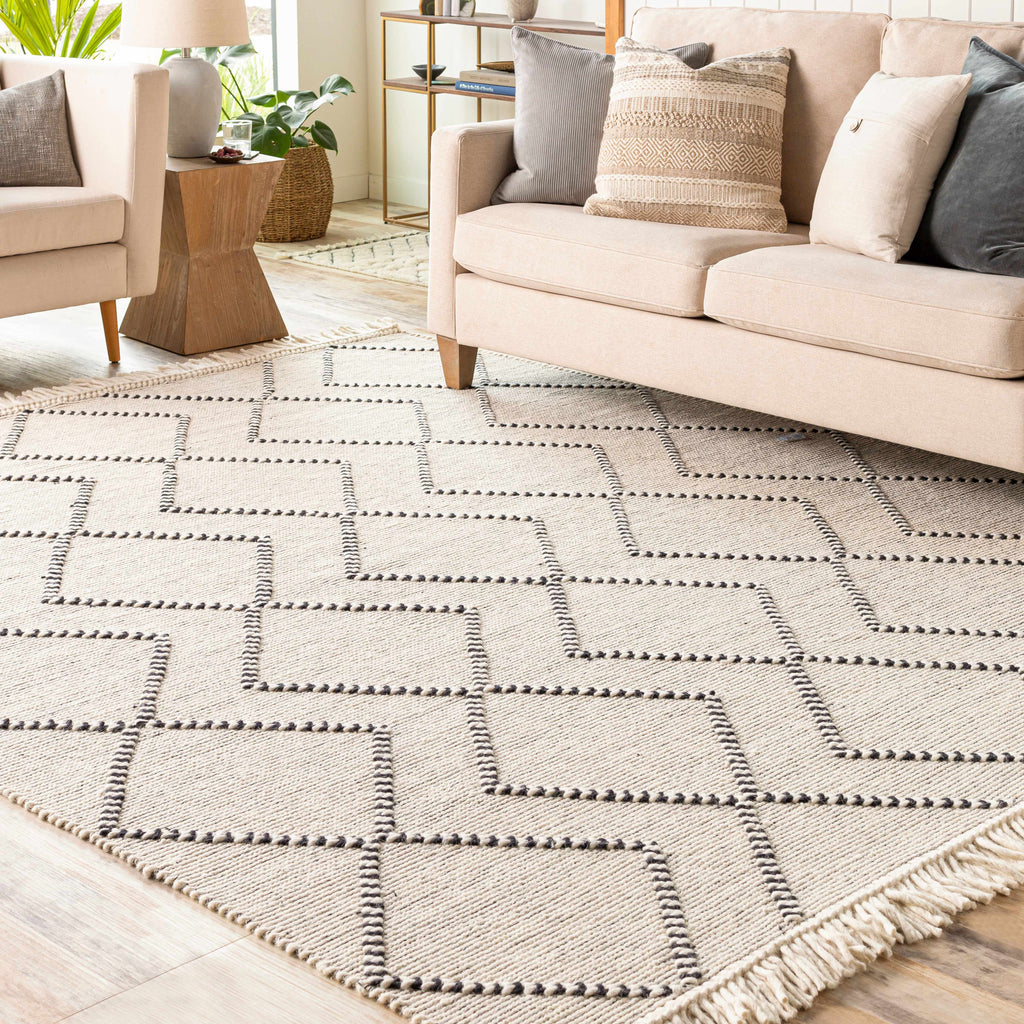 Hauteloom Siguinon SIGUI Black Woven/Flatwoven Wool Rug