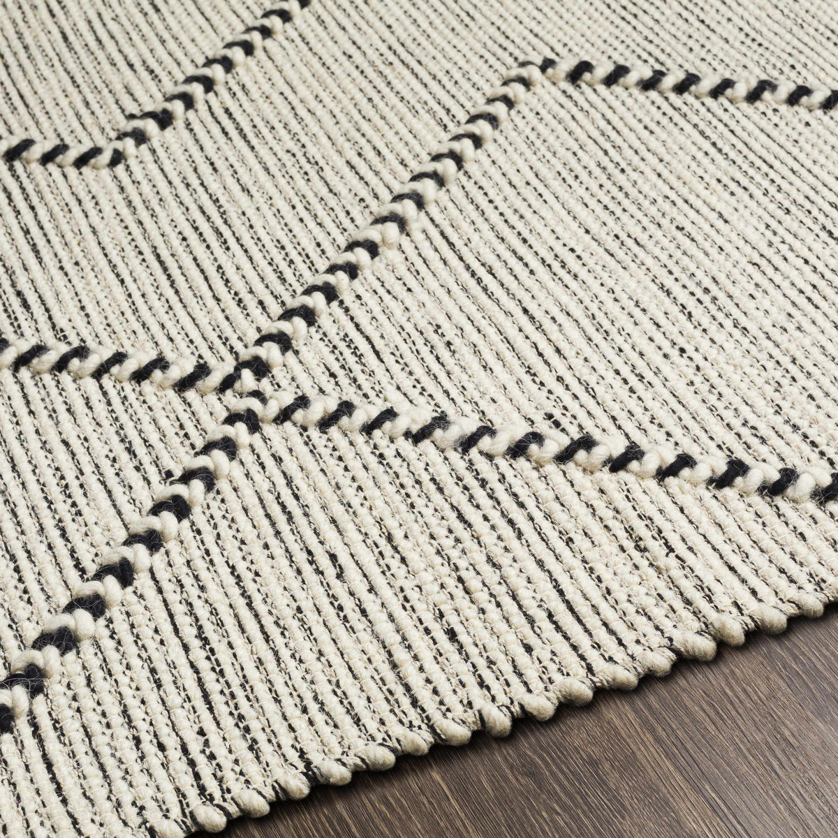 Hauteloom Siguinon SIGUI Black Woven/Flatwoven Wool Rug