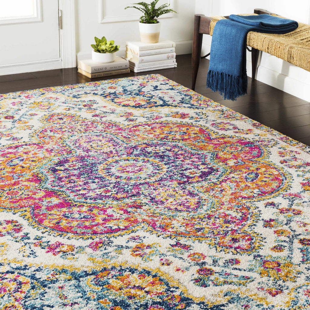 Hauteloom Simsbury SIM Light Gray Machine Made Polypropylene Rug