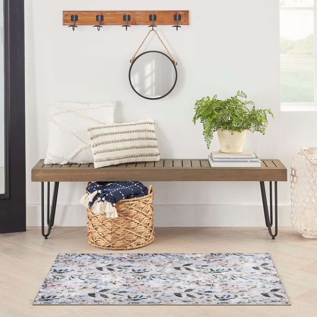 nourison nourison washables nwb05 grey multicolor rug