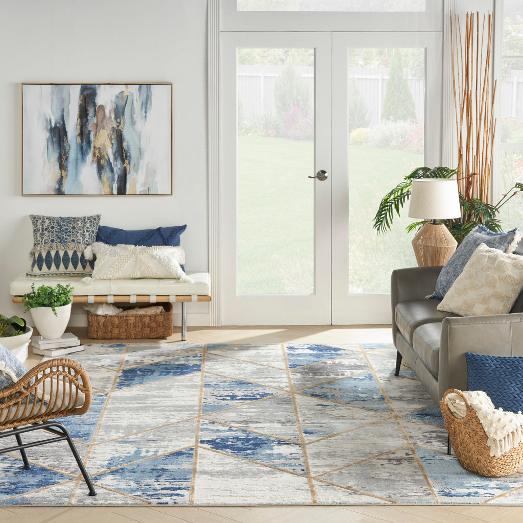 nourison elation etn12 grey multi rug